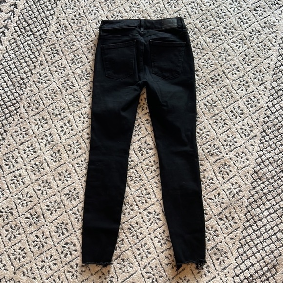 American Eagle Black Hi-Rise Jegging The Dream Jean Size 00 Short - Picture 8 of 9